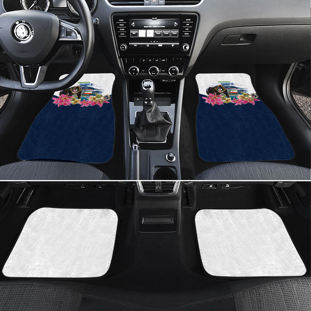 Equatorial Guinea Independence Day Mandrill Car Mats Patriotic Floral African Pride Map