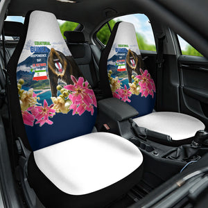 Equatorial Guinea Independence Day Mandrill Car Seat Cover Patriotic Floral African Pride Map