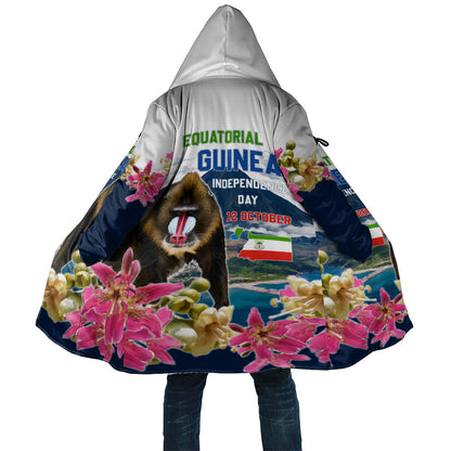 Equatorial Guinea Independence Day Mandrill Cloak Patriotic Floral African Pride Map