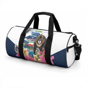 Equatorial Guinea Independence Day Mandrill Duffle Bag Patriotic Floral African Pride Map