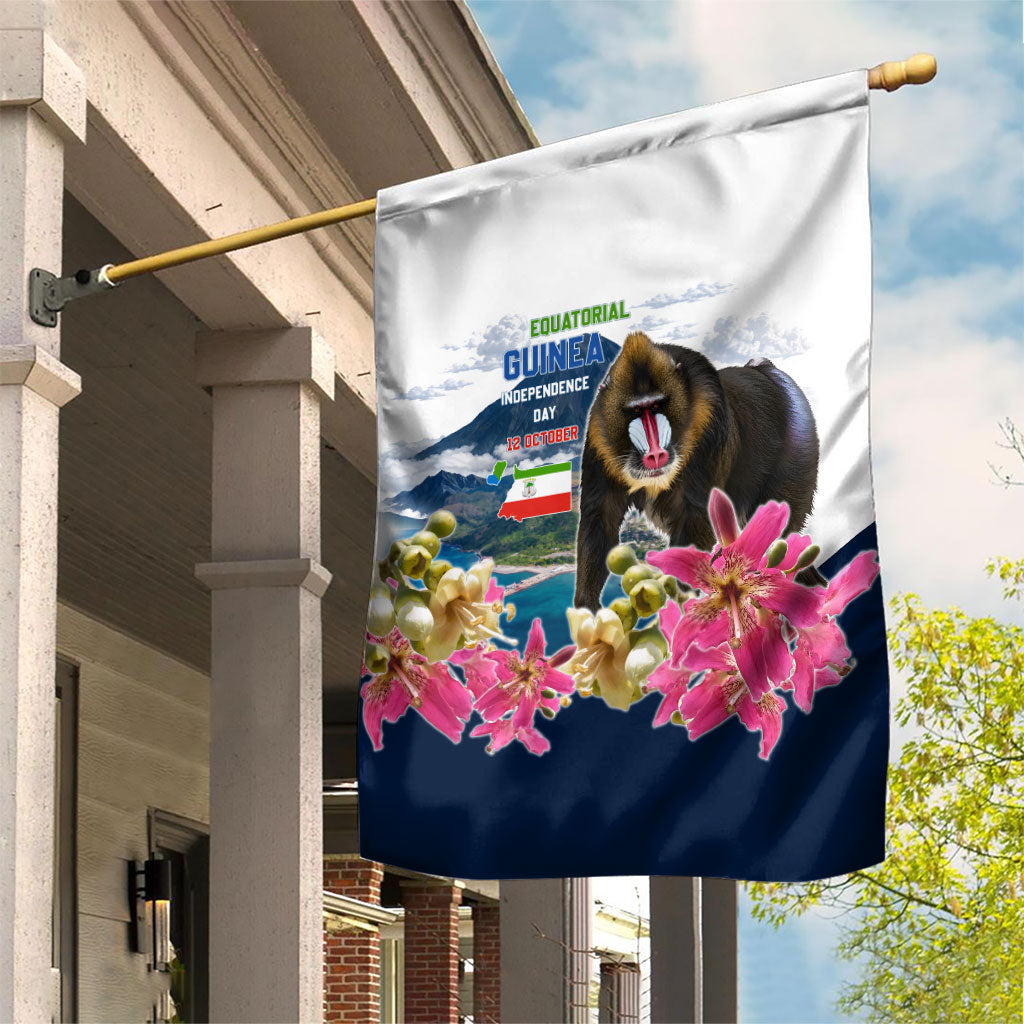 Equatorial Guinea Independence Day Mandrill Garden Flag Patriotic Floral African Pride Map