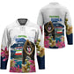 Equatorial Guinea Independence Day Mandrill Hockey Jersey Patriotic Floral African Pride Map
