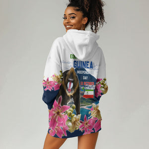 Equatorial Guinea Independence Day Mandrill Hoodie Dress Patriotic Floral African Pride Map
