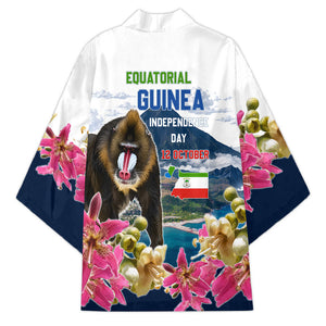 Equatorial Guinea Independence Day Mandrill Kimono Patriotic Floral African Pride Map