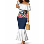 Equatorial Guinea Independence Day Mandrill Mermaid Dress Patriotic Floral African Pride Map