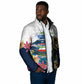 Equatorial Guinea Independence Day Mandrill Padded Jacket Patriotic Floral African Pride Map