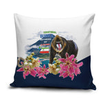 Equatorial Guinea Independence Day Mandrill Pillow Cover Patriotic Floral African Pride Map