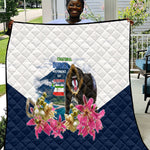 Equatorial Guinea Independence Day Mandrill Quilt Patriotic Floral African Pride Map