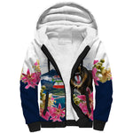 Equatorial Guinea Independence Day Mandrill Sherpa Hoodie Patriotic Floral African Pride Map