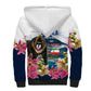 Equatorial Guinea Independence Day Mandrill Sherpa Hoodie Patriotic Floral African Pride Map