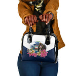 Equatorial Guinea Independence Day Mandrill Shoulder Handbag Patriotic Floral African Pride Map