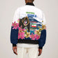 Equatorial Guinea Independence Day Mandrill Sleeve Zip Bomber Jacket Patriotic Floral African Pride Map