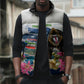 Equatorial Guinea Independence Day Mandrill Sleeveless Puffer Jacket Patriotic Floral African Pride Map