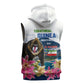 Equatorial Guinea Independence Day Mandrill Sleeveless Zip Hoodie Patriotic Floral African Pride Map