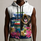 Equatorial Guinea Independence Day Mandrill Sleeveless Zip Hoodie Patriotic Floral African Pride Map