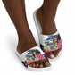 Equatorial Guinea Independence Day Mandrill Slide Sandals Patriotic Floral African Pride Map