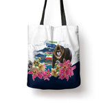 Equatorial Guinea Independence Day Mandrill Tote Bag Patriotic Floral African Pride Map