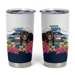 Equatorial Guinea Independence Day Mandrill Tumbler Cup Patriotic Floral African Pride Map