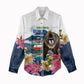 Equatorial Guinea Independence Day Mandrill Women Casual Shirt Patriotic Floral African Pride Map