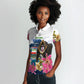 Equatorial Guinea Independence Day Mandrill Women Polo Shirt Patriotic Floral African Pride Map