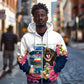 Equatorial Guinea Independence Day Mandrill Zip Hoodie Patriotic Floral African Pride Map