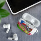 Equatorial Guinea Independence Day Parrot AirPods Case Patriotic Flag Coat Of Arms Tropical Floral