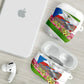 Equatorial Guinea Independence Day Parrot AirPods Case Patriotic Flag Coat Of Arms Tropical Floral