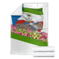 Equatorial Guinea Independence Day Parrot Blanket Patriotic Flag Coat Of Arms Tropical Floral