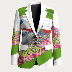 Equatorial Guinea Independence Day Parrot Blazer Patriotic Flag Coat Of Arms Tropical Floral