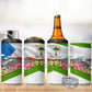 Equatorial Guinea Independence Day Parrot 4 in 1 Can Cooler Tumbler Patriotic Flag Coat Of Arms Tropical Floral