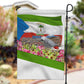 Equatorial Guinea Independence Day Parrot Garden Flag Patriotic Flag Coat Of Arms Tropical Floral