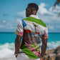 Equatorial Guinea Independence Day Parrot Hawaiian Shirt Patriotic Flag Coat Of Arms Tropical Floral