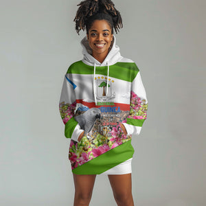 Equatorial Guinea Independence Day Parrot Hoodie Dress Patriotic Flag Coat Of Arms Tropical Floral