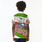 Equatorial Guinea Independence Day Parrot Kid Polo Shirt Patriotic Flag Coat Of Arms Tropical Floral