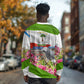 Equatorial Guinea Independence Day Parrot Long Sleeve Shirt Patriotic Flag Coat Of Arms Tropical Floral