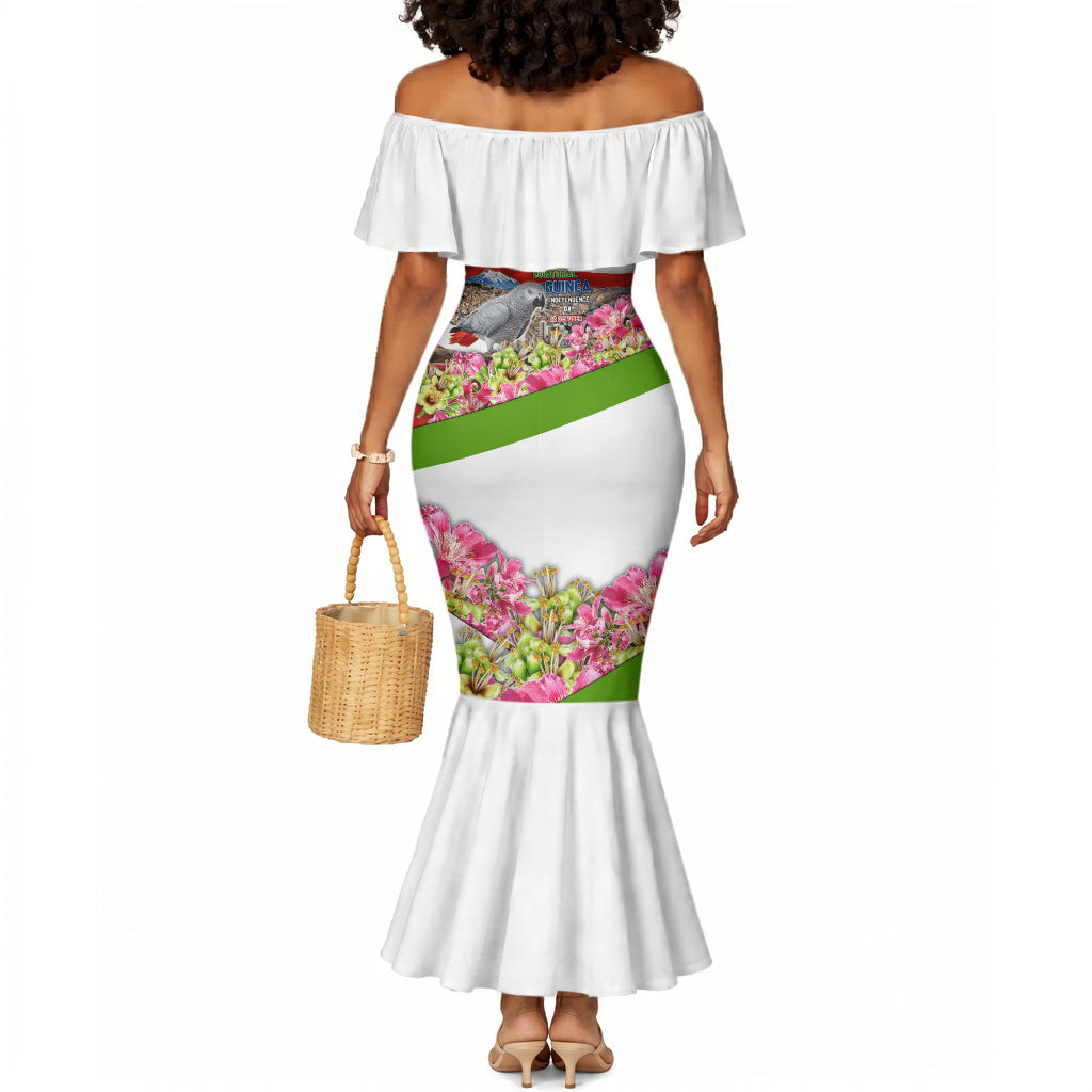 Equatorial Guinea Independence Day Parrot Mermaid Dress Patriotic Flag Coat Of Arms Tropical Floral