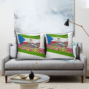 Equatorial Guinea Independence Day Parrot Pillow Cover Patriotic Flag Coat Of Arms Tropical Floral