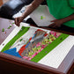 Equatorial Guinea Independence Day Parrot Puzzle Patriotic Flag Coat Of Arms Tropical Floral