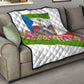 Equatorial Guinea Independence Day Parrot Quilt Patriotic Flag Coat Of Arms Tropical Floral