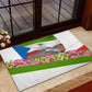 Equatorial Guinea Independence Day Parrot Rubber Doormat Patriotic Flag Coat Of Arms Tropical Floral