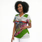 Equatorial Guinea Independence Day Parrot Scrub Top Patriotic Flag Coat Of Arms Tropical Floral