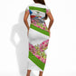 Equatorial Guinea Independence Day Parrot Short Sleeve Bodycon Dress Patriotic Flag Coat Of Arms Tropical Floral
