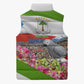 Equatorial Guinea Independence Day Parrot Sleeveless Puffer Jacket Patriotic Flag Coat Of Arms Tropical Floral