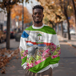 Equatorial Guinea Independence Day Parrot Sweatshirt Patriotic Flag Coat Of Arms Tropical Floral