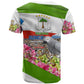 Equatorial Guinea Independence Day Parrot T shirt Patriotic Flag Coat Of Arms Tropical Floral
