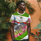 Equatorial Guinea Independence Day Parrot T shirt Patriotic Flag Coat Of Arms Tropical Floral