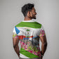 Equatorial Guinea Independence Day Parrot T shirt Patriotic Flag Coat Of Arms Tropical Floral