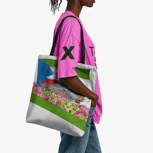 Equatorial Guinea Independence Day Parrot Tote Bag Patriotic Flag Coat Of Arms Tropical Floral