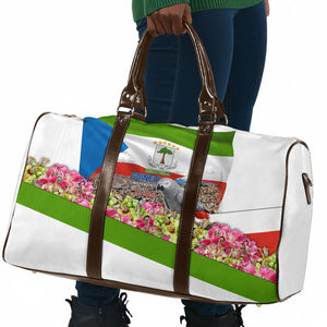 Equatorial Guinea Independence Day Parrot Travel Bag Patriotic Flag Coat Of Arms Tropical Floral