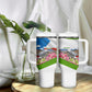 Equatorial Guinea Independence Day Parrot Tumbler With Handle Patriotic Flag Coat Of Arms Tropical Floral
